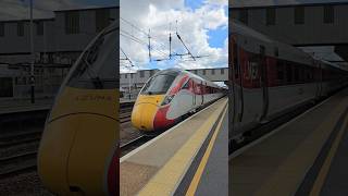 LNER Azuma arrives in to Peterborough with the 1306 Kings Cross to York 17 June 2024 [upl. by Mcnair]