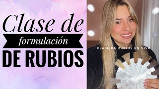 Tonos favoritos de rubios CLASE EN VIVO [upl. by Yatnuahc646]