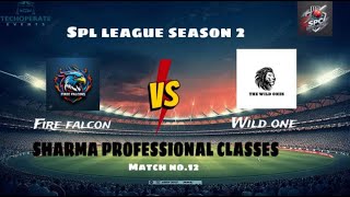 SPC SEASON 2 MATCH 5 THE WILD ONES VS the fire falcons 2024 [upl. by Ecyak889]