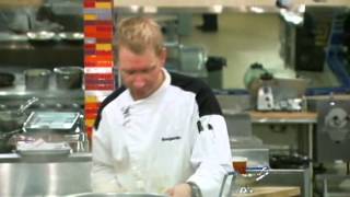 Hells Kitchen S07E12  Chef Scott Rips Ben A New AHole Uncensored [upl. by Ayom662]