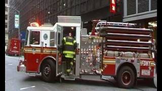 FDNY Battalion 8 Engine 8 amp Ladder 2 Responding [upl. by Sarita291]