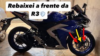 REBAIXEI A FRENTE DA YAMAHA R3  TUTORIAL [upl. by Herald422]