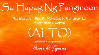 SA HAPAG NG PANGINOON L Morano  Rev Fr M V Francisco S J  F Z Reyes®  ֍ ALTO [upl. by Arnuad]