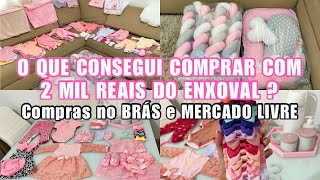 ENXOVAL COMPLETO DA BEBÊ COM PREÇOS  ROUPAS E QUANTIDADE KIT BERÇO E DECORAÇÃO [upl. by Zurn484]