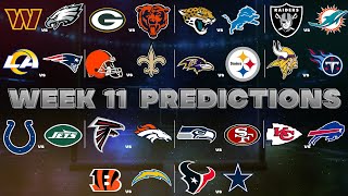 NFL Week 11 Predictions [upl. by Lidda]