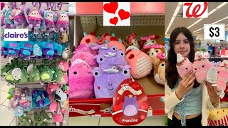 NEW 2024 Valentines day Squishmallows at Claires and Walgreens Bigfoot clips vday clips amp more [upl. by Kimmi]