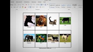 How to insert images into word document table Microsoft word [upl. by Luapnaej]