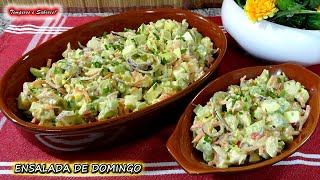 ENSALADA DE DOMINGO SALUDABLE fácil y muy deliciosa [upl. by Xanthe]