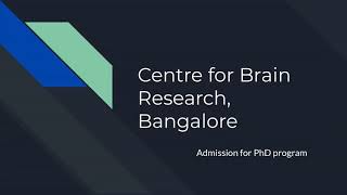 PhD admission 2020  IISc CBR Bangalore [upl. by Nealy854]