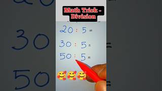 Math Trick  Division  Interesting Math Tricks maths division shorts matemática mathstricks [upl. by Pinette]