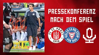 Die Pressekonferenz nach dem Auswärtsspiel beim FC St Pauli 🎙  FCSPKSV [upl. by Emanuela405]