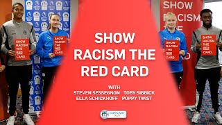 Community  Latics players support Show Racism the Red Card event for Primary and Secondary Schools [upl. by Llorre]