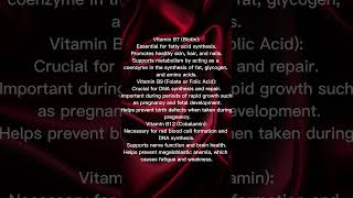 Benefits of b vitamins health vitamin shorts [upl. by Annaed]