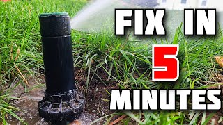 How To Replace A Sprinkler Head In 5 Minutes  Orbit Hunter Rainbird [upl. by Gavini]