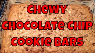 Chewy Chocolate Chip Cookie Bars [upl. by Naujad]