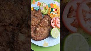 Milanesa De Res Empanizada comidamexicana carne recetas [upl. by Ashford]