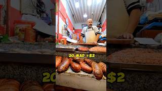 2 spleen sandwich in Fes Morocco 🇲🇦 streetfood fes moroccanfood shorts morocco [upl. by Abbi]