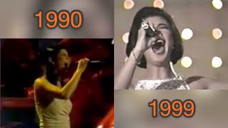 Regine Velasquez BEST Performances of every year 19901999 [upl. by Knudson561]