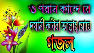 প্রাণ কান্দে রে দয়াানি করিবা আল্লাহ মোরে [upl. by Aitnecserc]