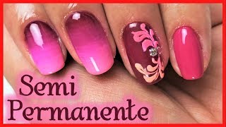 como hacer esmaltado SEMIPERMANENTE para PRINCIPIANTES paso a paso [upl. by Allin]