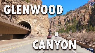 Scenic drive through the Glenwood Canyon Colorado I70 [upl. by Dame950]