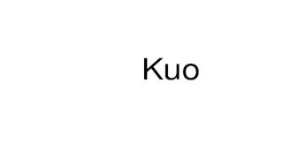 How to pronounce Kuo [upl. by Celle]