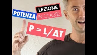 FISICA Parliamo di LAVORO E POTENZA in FISICA problemi fisica 1 lezione di fisica [upl. by Kenwrick49]