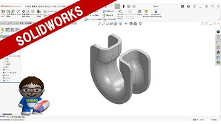 SOLIDWORKSCSWA練習問題SectionIProblem3 [upl. by Ardnekal433]