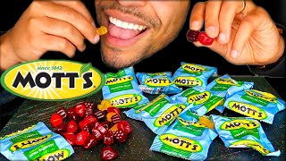 EATING FRUIT SNACKS CHEWY ASSORTED MOTTS CANDY MOUTH SOUNDS ASMR NO TALKING [upl. by Gney]