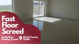 Fast Floor Screed  Underfloor Heating Screed  Mobile Screed Factory  UFH Screed  Residential [upl. by Nylcsoj234]