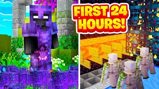 The 1 Minecraft Factions RICHEST First 24 Hours INSANE [upl. by Jolie]