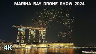 Marina Bay Drone Show  Drone Dragon Show 2024  Singapore Marina Bay  FEB 16 2024 [upl. by Melleta]