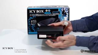 IcyBox IB390StUSDB  Rack móvil y caja externa 35quot  USB20 y eSATA [upl. by Cul]