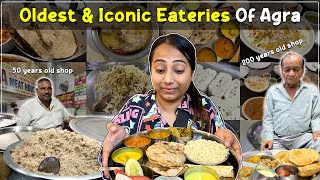 Oldest amp Iconic Eateries of Agra  Pakeeza Om Bhojnalay Pinch of Spice amp More UP Food Series Ep7 [upl. by Anidal]