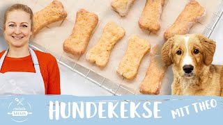 Hundekekse Rezept  HundeKekse aus Banane Karotte  🐶🤗 I Einfach Backen [upl. by Jacy]