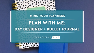 Plan With Me Day Designer  Bullet Journal [upl. by Ortiz]