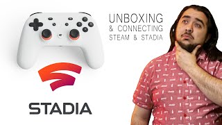 Google Stadia Controller  Unboxing amp Connecting Steam amp Stadia [upl. by Lombardi]