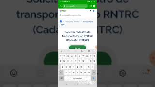 Renovar ANTT ou RNTRC no APP Govbr gratuitamente [upl. by Rebma]