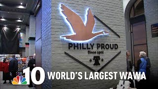 The Largest Wawa Ever Opens in Philadelphias Old City [upl. by Ollehto467]