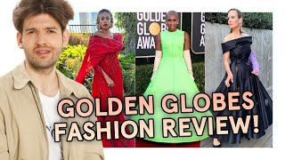 2021 GOLDEN GLOBES Fashion Review  Michael Buchinger [upl. by Bertila]