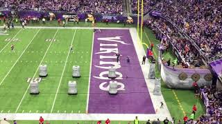 Minnesota Vikings VS New Orleans Saints intro ceremonies [upl. by Fiske]