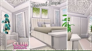 CLUB ROBLOX TERRACED HOUSE PART 3 GIRLS BEDROOM DECORATIONS Roblox club roblox [upl. by Odrarebe]