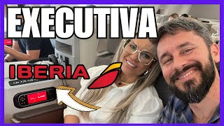 EXECUTIVA IBERIA  Como é voar de na CLASSE BUSINESS IBERIA avião A350 [upl. by Eiten627]