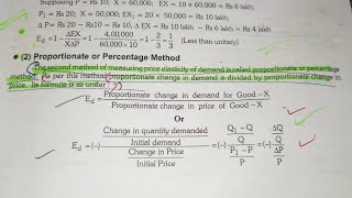 ProportionatePercentage Method of Calculating Degrees of Price Elasticity of Demand [upl. by Cock]