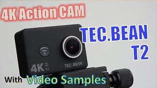 TECBEAN T2  Review 📹Test 🚿 4K Action CAM  Handson Deutsch [upl. by Danita]