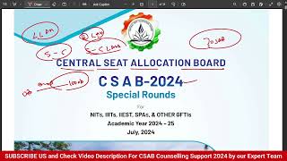 csab counselling 2024 schedule registration date choice filling कब से start होगी 🔥 csab 2024 [upl. by Hobie]