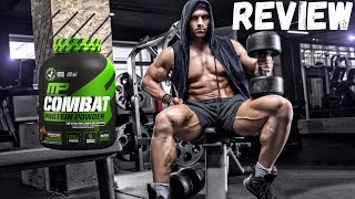 Combat 100 Whey Protein MusclePharm MP Review [upl. by Ellebasi]