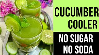 Cucumber Juice  No soda No sugar Refreshing Summer Drink  shobhas kitchen [upl. by Xantha]