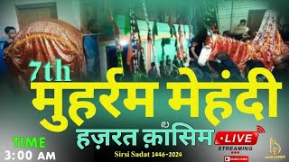 Live Azadari Sirsi  7th Muharram 14462024  Azim Studio Sirsi [upl. by Minardi]