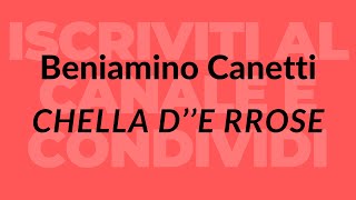 Beniamino Canetti  Chella de rrose [upl. by Kecaj812]